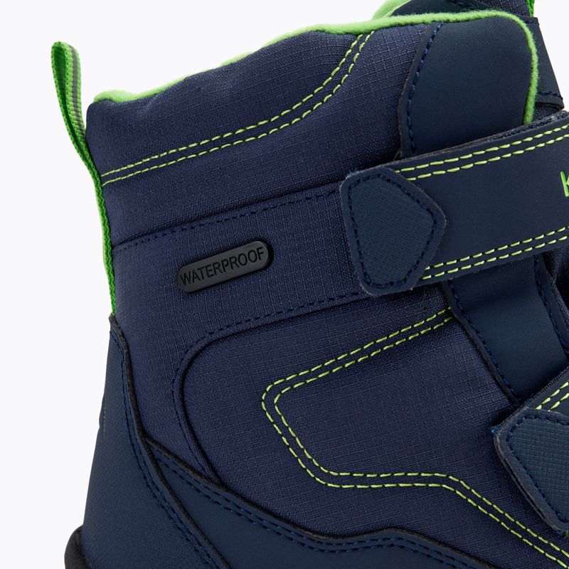 Dětské sněhule KADVA Snowey Mid WaterProof modro/zelené 9