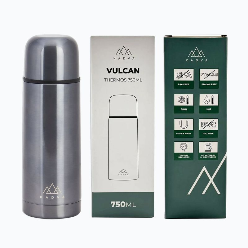 Termos KADVA Vulcan 750 ml stříbrný 12