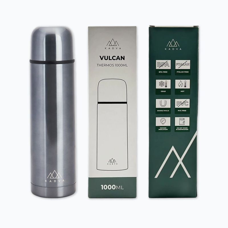 Termos KADVA Vulcan 1000 ml stříbrný 12