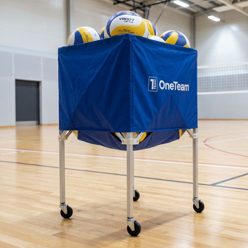 Vozík na volejbalové míče OneTeam Blue nest 4