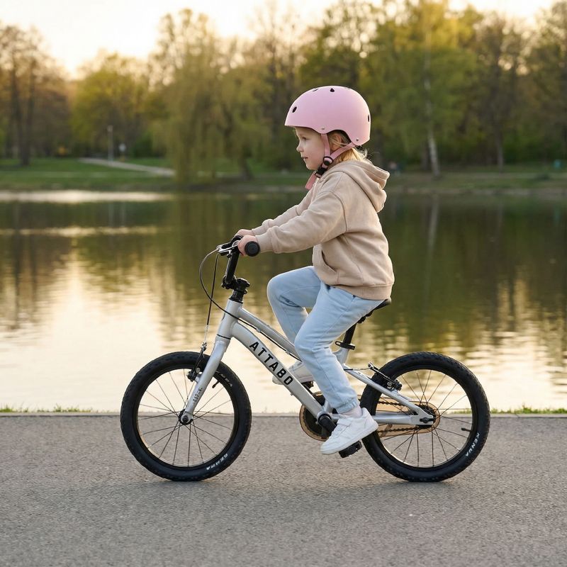 Dětské kolo ATTABO EASE 16" 7,3 kg silver 4