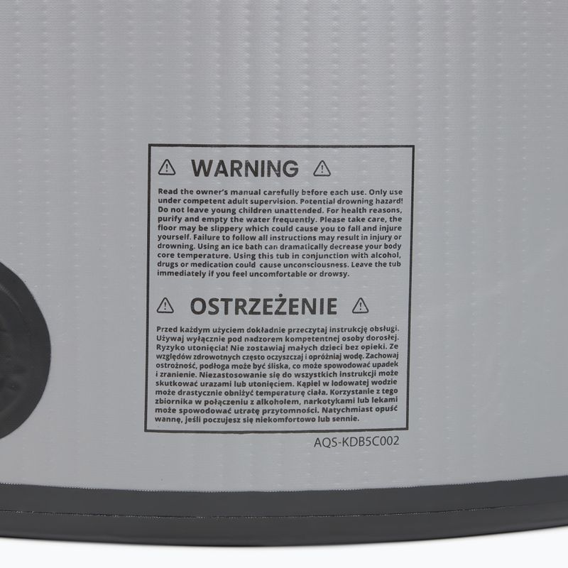 Bazén na otužování AQUASTIC BrrFree 382 l dropstitch grey 15