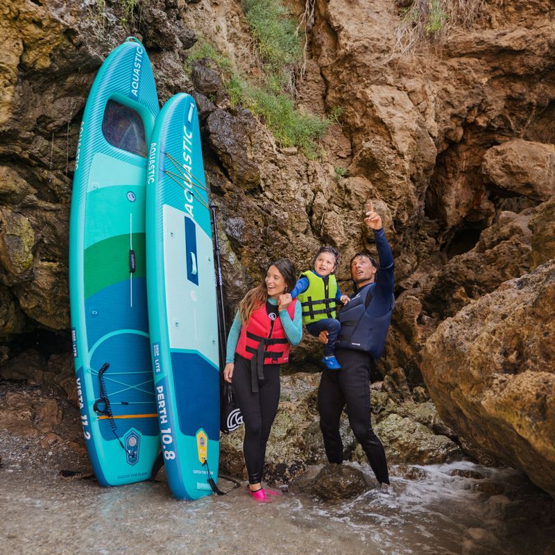 Sada paddleboard SUP nafukovací AQUASTIC Perth 10'8" allround green 23