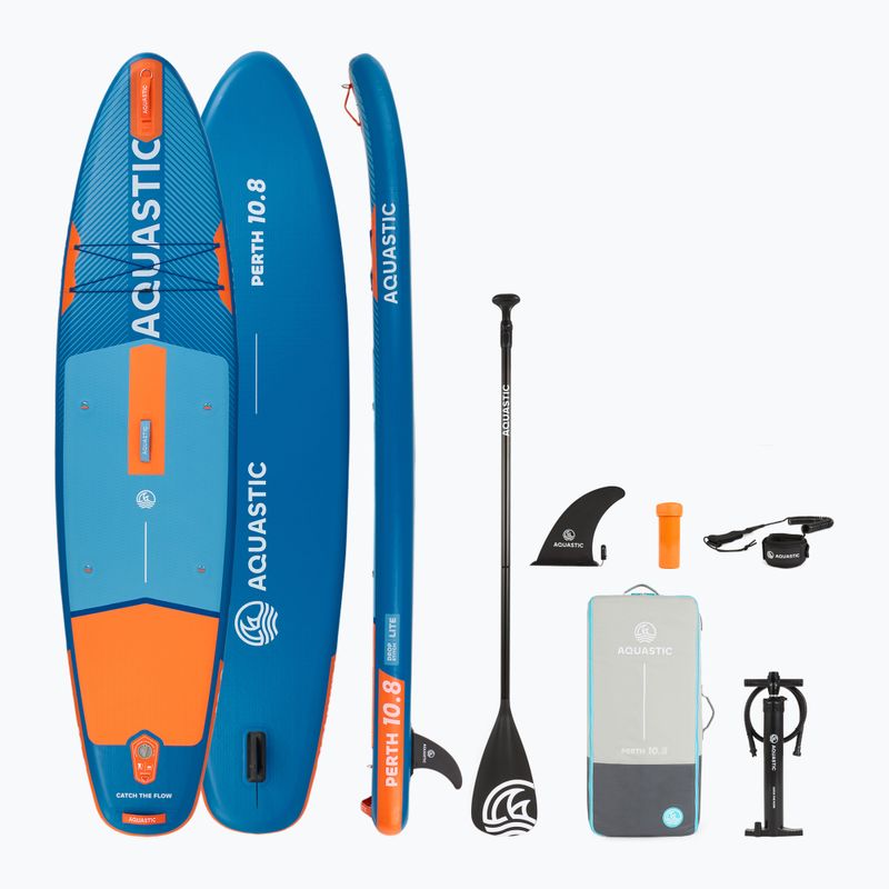 Sada paddleboard SUP nafukovací AQUASTIC Perth 10'8" all-round blue