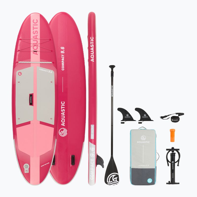 SUP AQUASTIC Compact 9'6" board pink