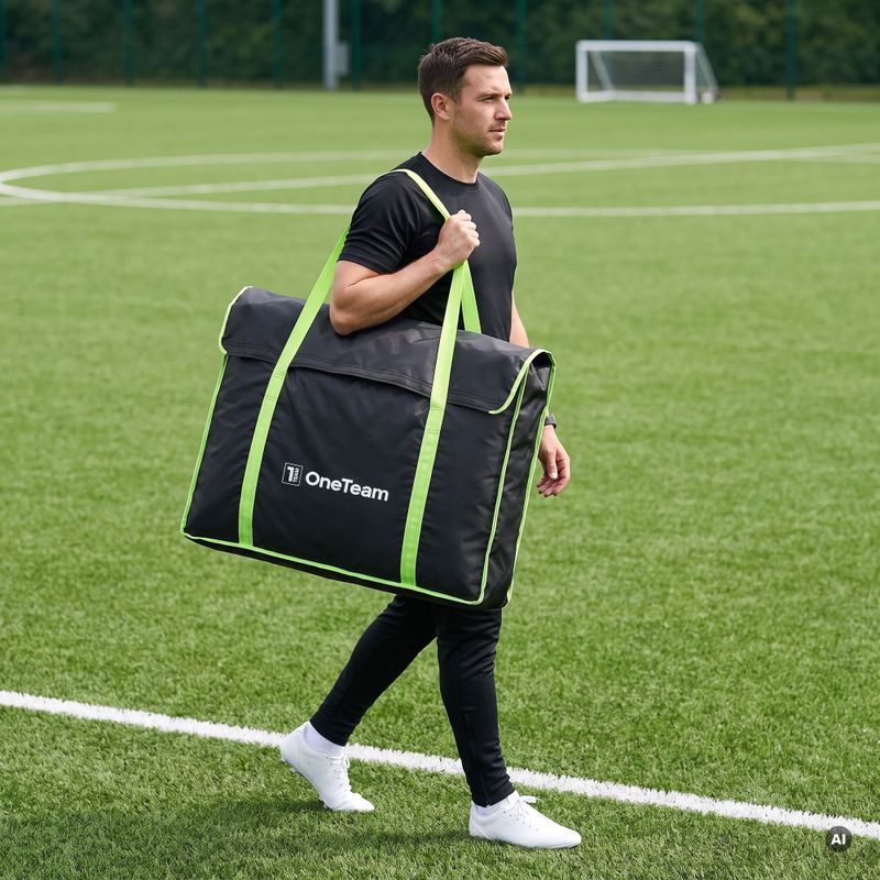 Taška na přenášení branky OneTeam Swiftgoal 120 x 70 cm black/green 3