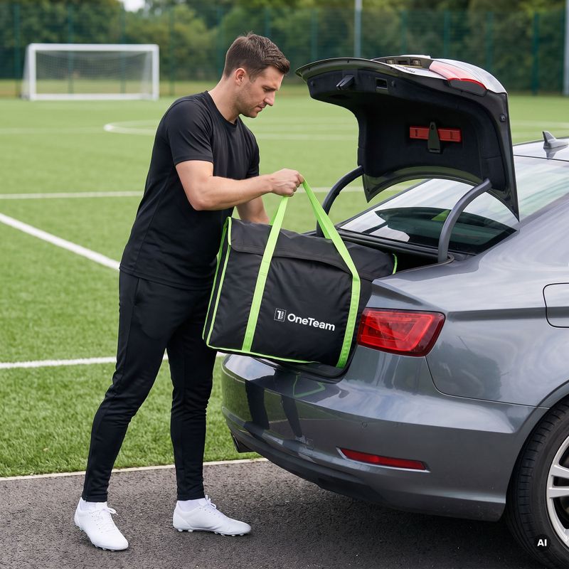Taška na přenášení branky OneTeam Swiftgoal 120 x 70 cm black/green 4