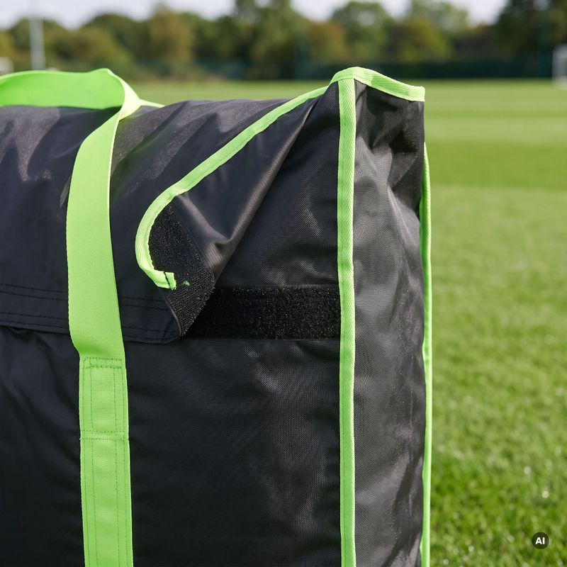 Taška na přenášení branky OneTeam Swiftgoal 180 x 120 cm černá/zelená 5