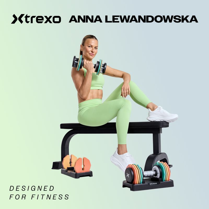 Nastavitelná činka XTREXO ADT-40-BF 40 kg černá 2