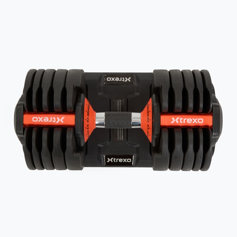 Nastavitelná činka XTREXO 24kg EVO black 3