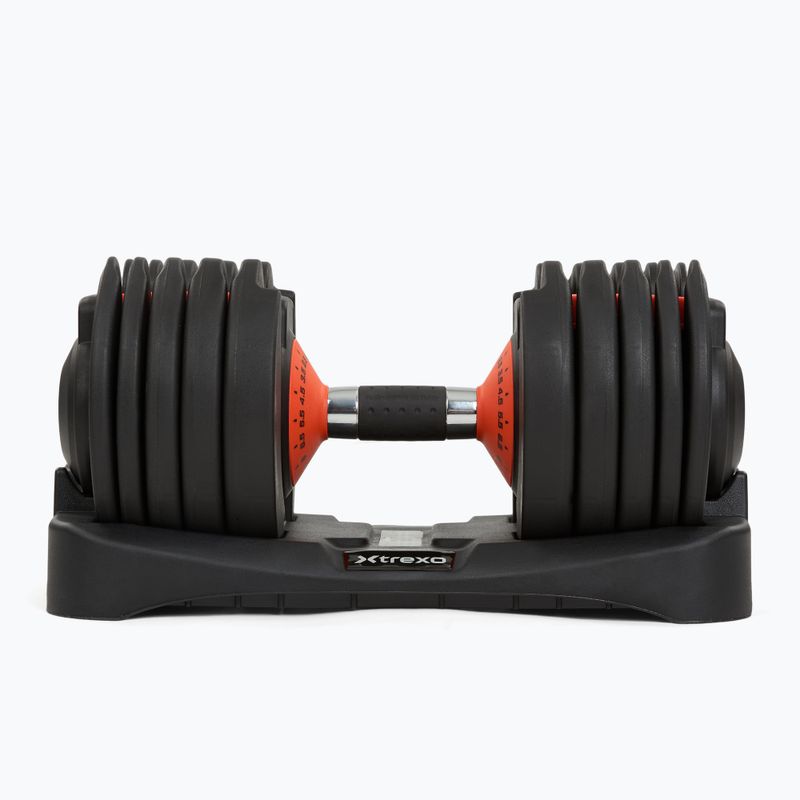Nastavitelná činka XTREXO 24kg EVO black 4