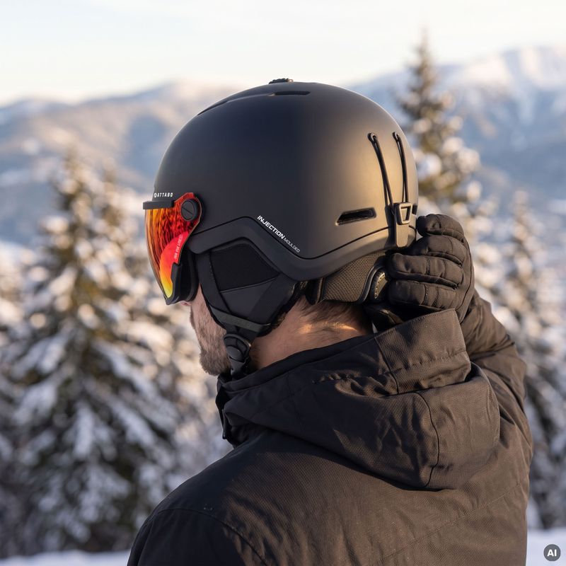 Lyžařská helma ATTABO Avens 2.0 Visor black 7