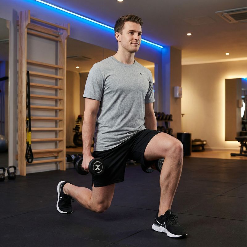 Gumová litinová činka XTREXO Pro 2 kg black 5