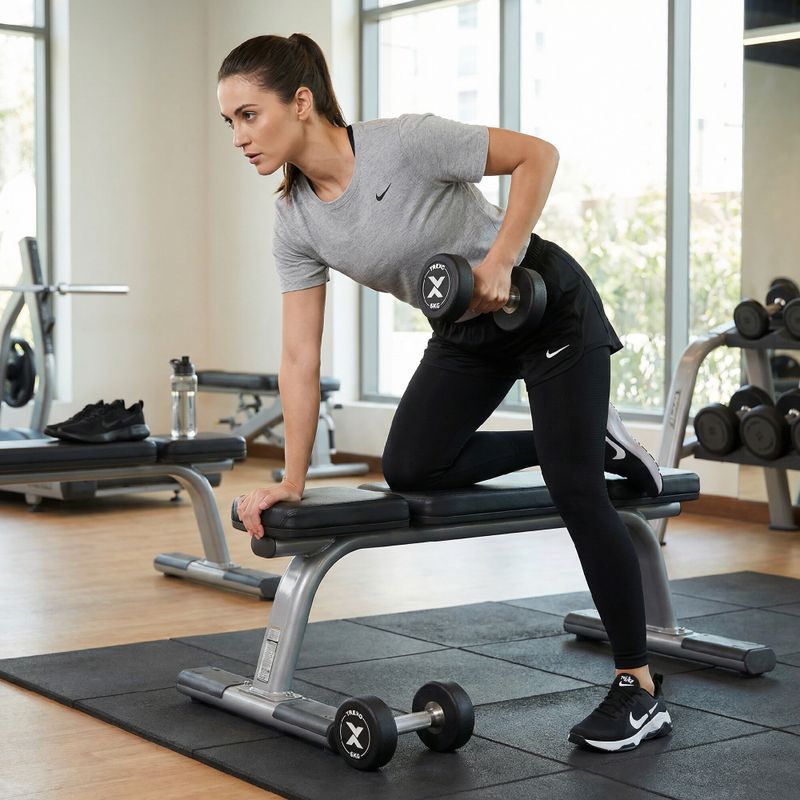 Pogumovaná litinová činka XTREXO Pro 6 kg black 6