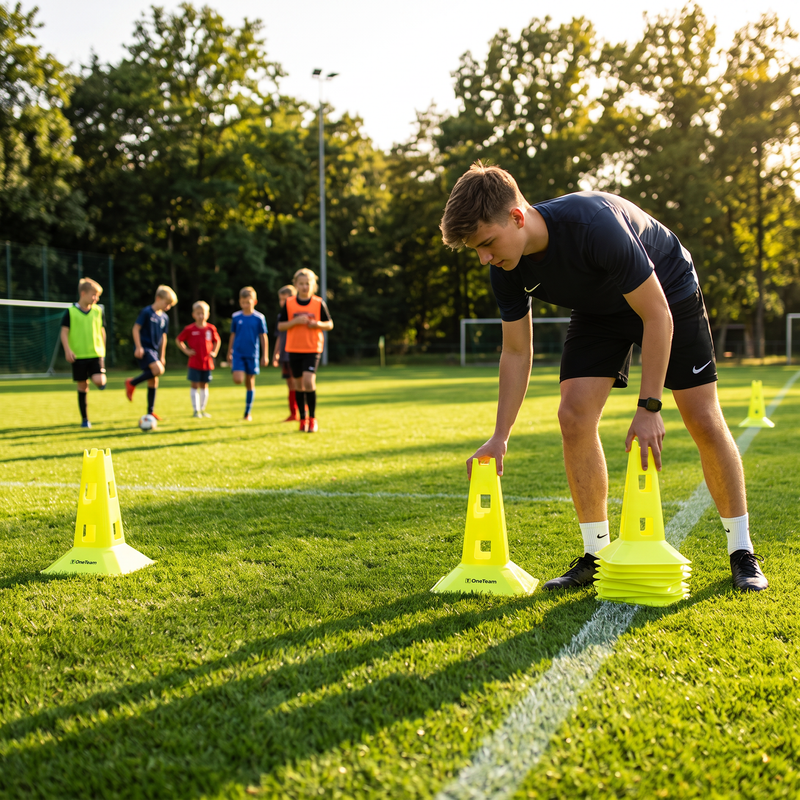 Sada kuželů OneTeam TRFTB03 MD6 6 kusů žluté 3
