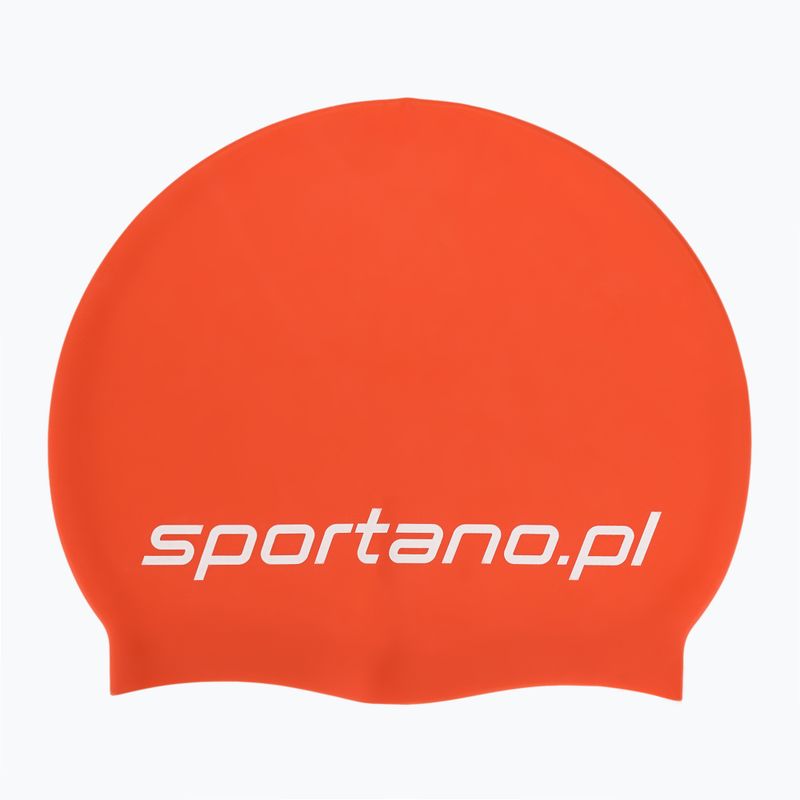 Plavecká čepice SPORTANO silicone orange 2
