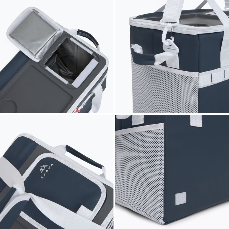 Přenosná chladicí taška KADVA foldable into Picnicer 30 l navy blue 7