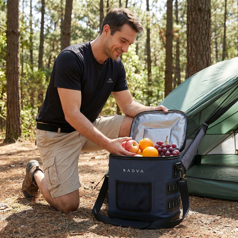 Přenosná chladicí taška KADVA flat Reducer 17 l navy blue 11