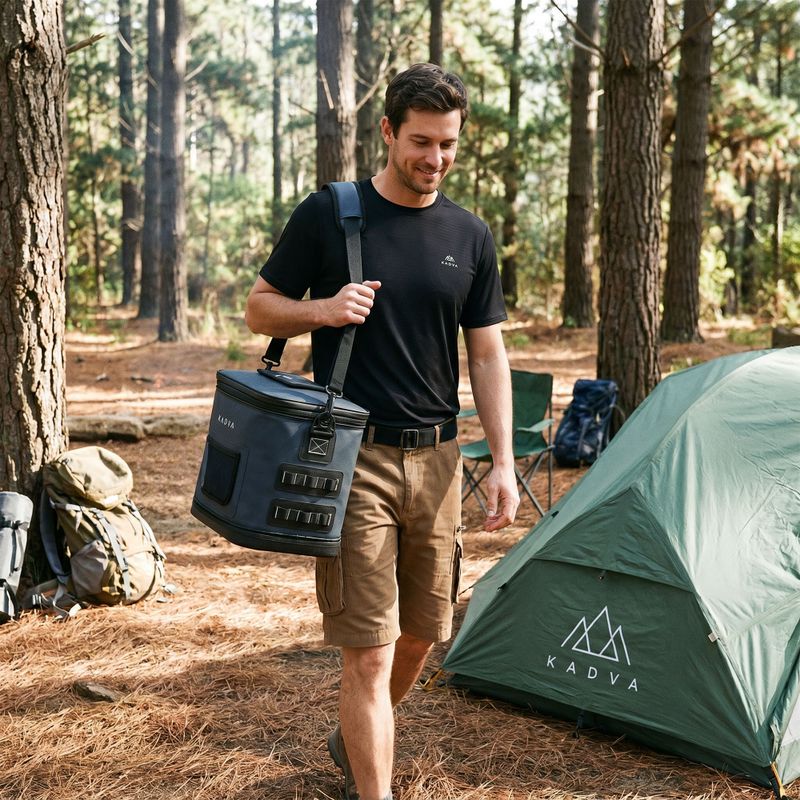 Přenosná chladicí taška KADVA flat Reducer 17 l navy blue 13