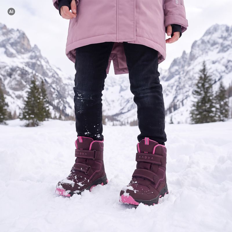 Dětské sněhule KADVA Snowey Mid WP růžové 6