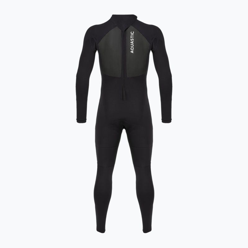 Pánský surfový neopren AQUASTIC z neoprenu 4/3 mm WAVEY black 11