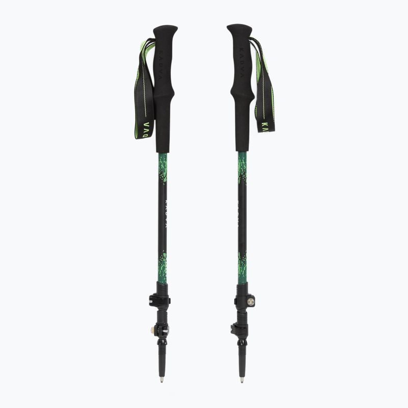 Trekové hole KADVA Torre adjustable carbon green 5
