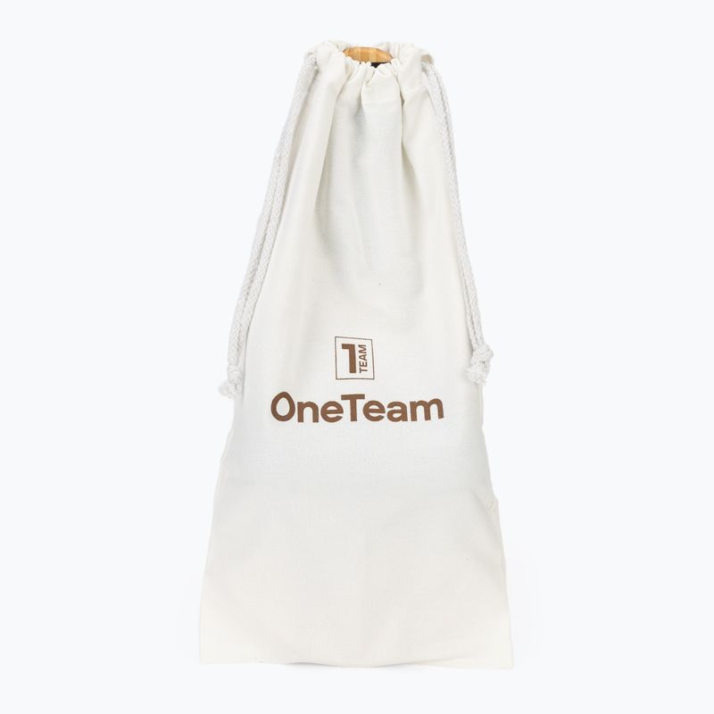 Sada na plážový tenis OneTeam Beach Play hnědá 9