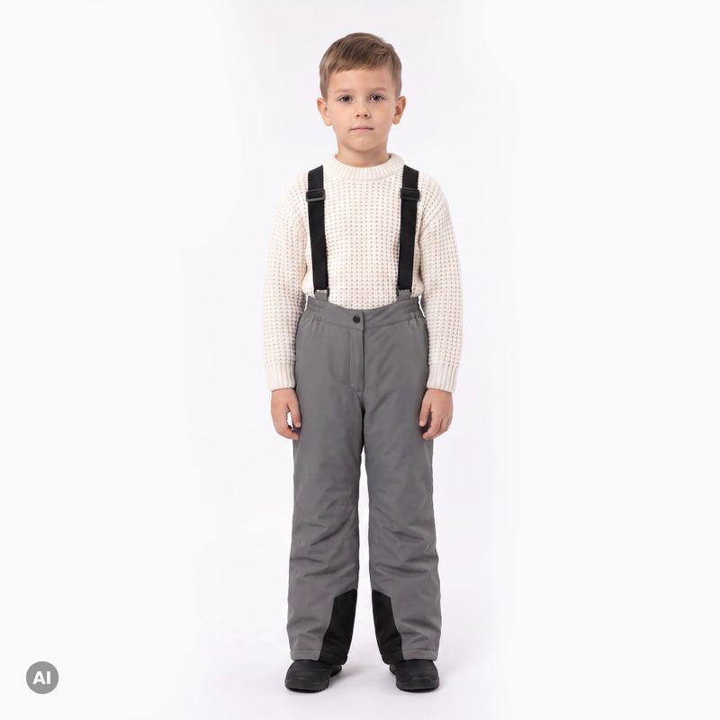 Dětské lyžařské kalhoty KADVA Moky JR WP 8K/5K stříbrné