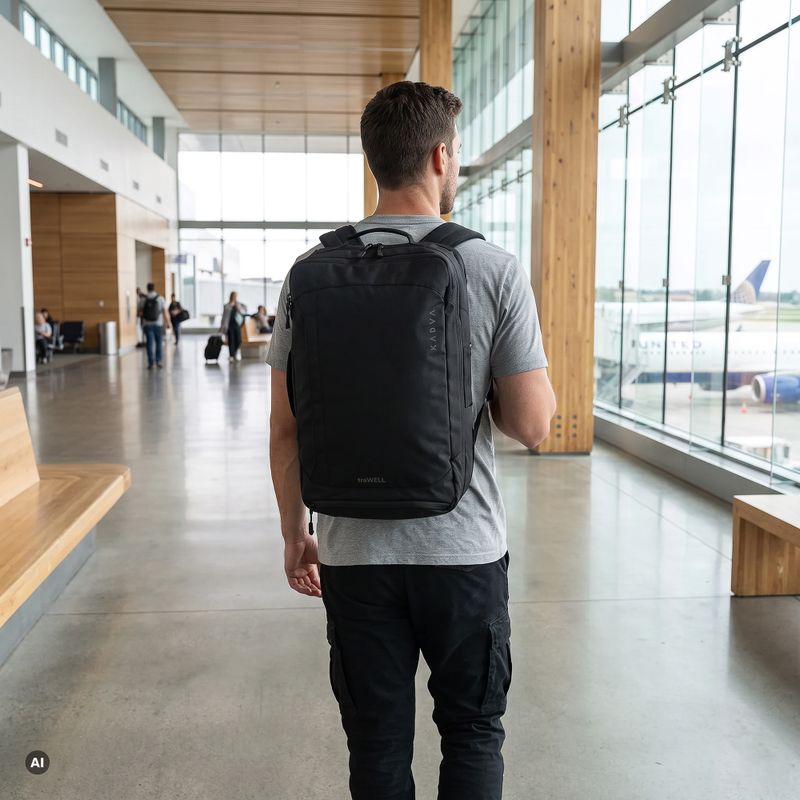 Turistický batoh KADVA traWELL 28 l černý 10