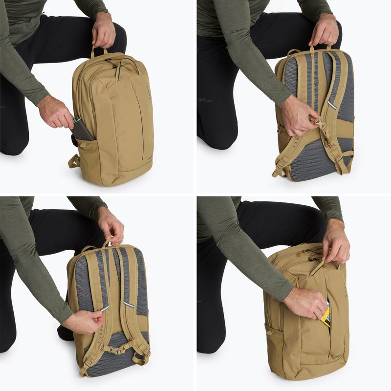 Turistický batoh KADVA anyWAY 25 l pískový 8