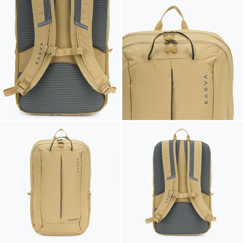 Turistický batoh KADVA anyWAY 25 l pískový 9