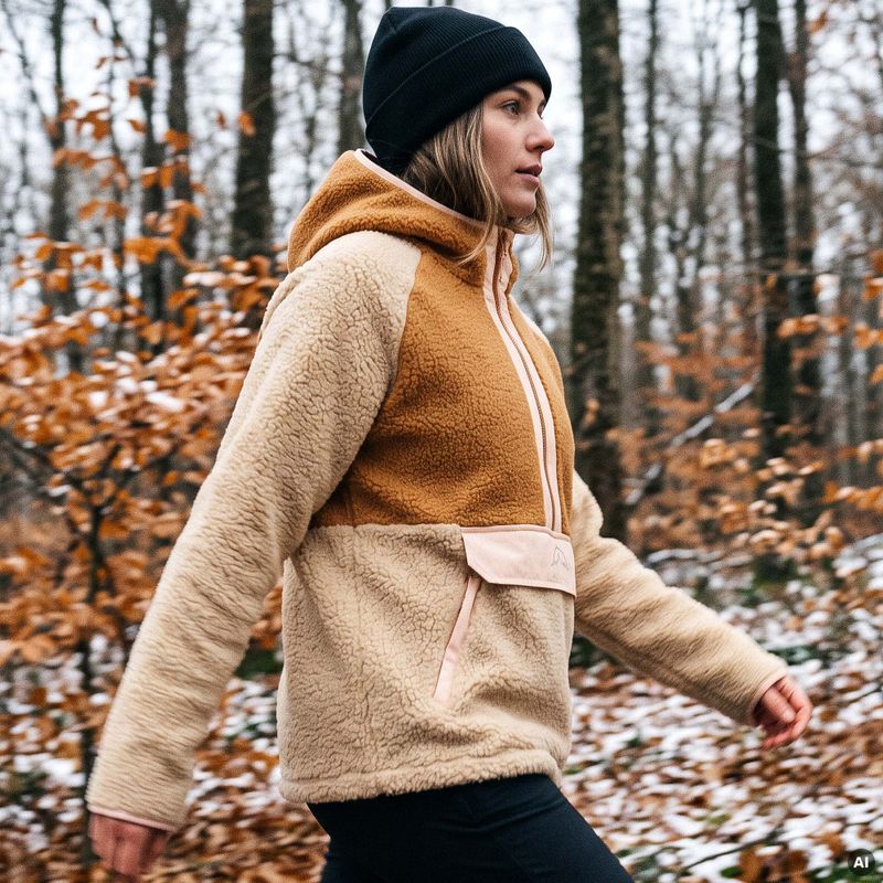 Dámská fleecová mikina KADVA RODIA WMNS béžová 11