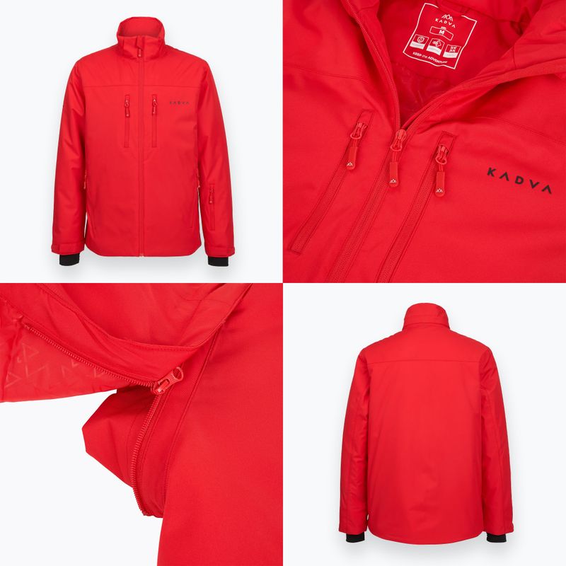 Pánská lyžařská bunda KADVA Edge X Jacket červená 9