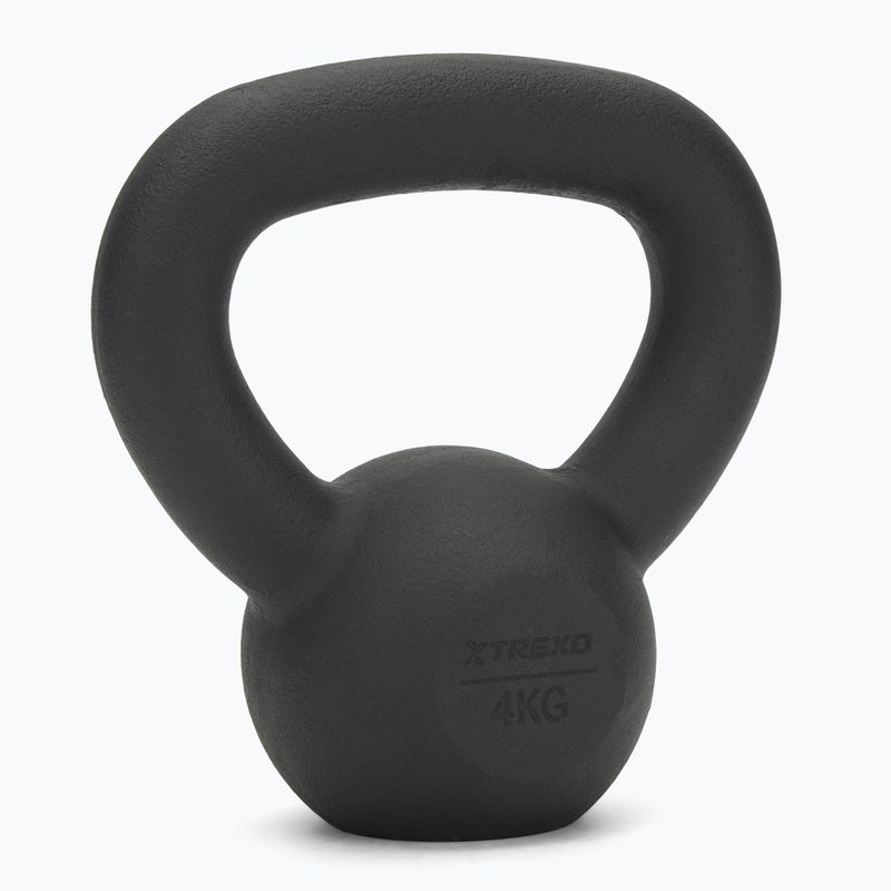 Kettlebell Litinový TREXO 4kg black