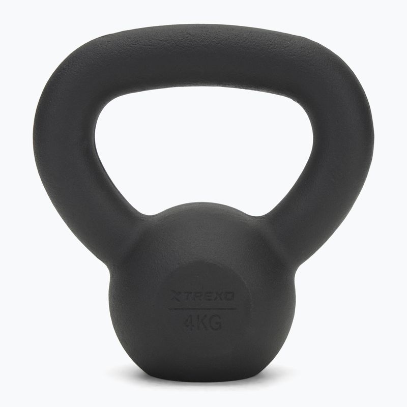 Kettlebell Litinový TREXO 4kg black 2