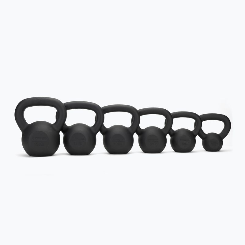 Kettlebell Litinový TREXO 10kg black 3