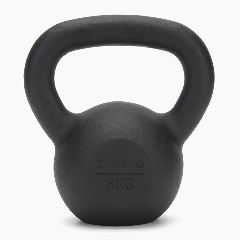 Kettlebell Litinový TREXO 6kg black 2