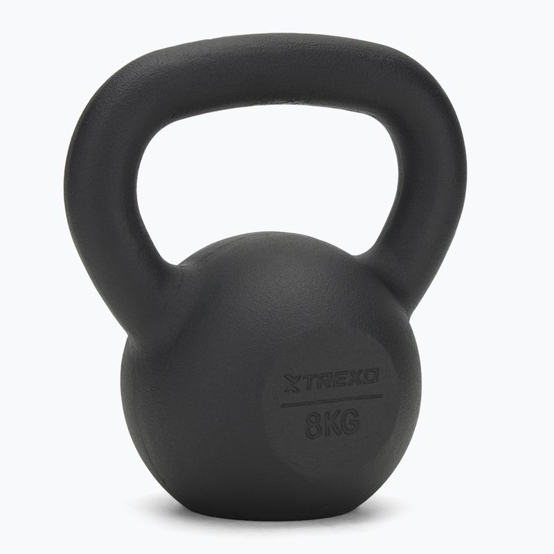 Kettlebell Litinový TREXO 8kg black
