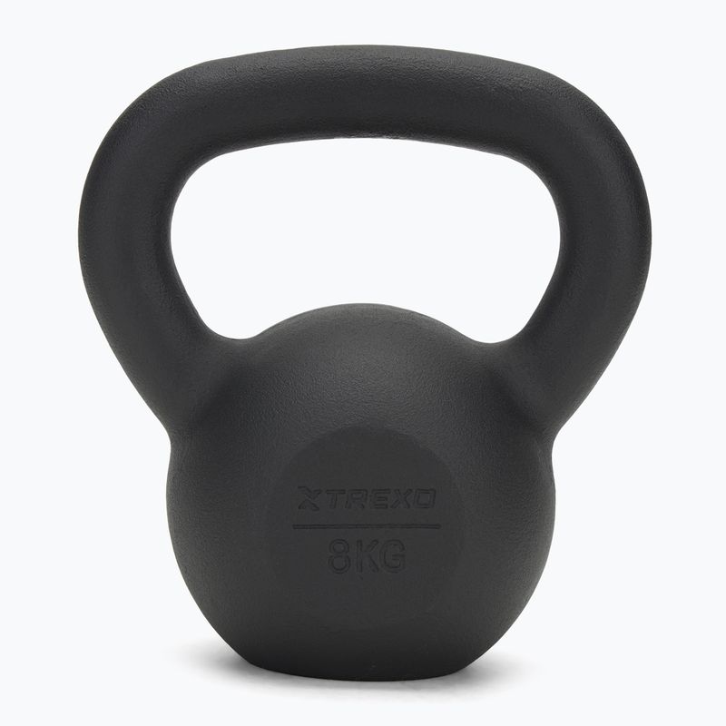 Kettlebell Litinový TREXO 8kg black 2