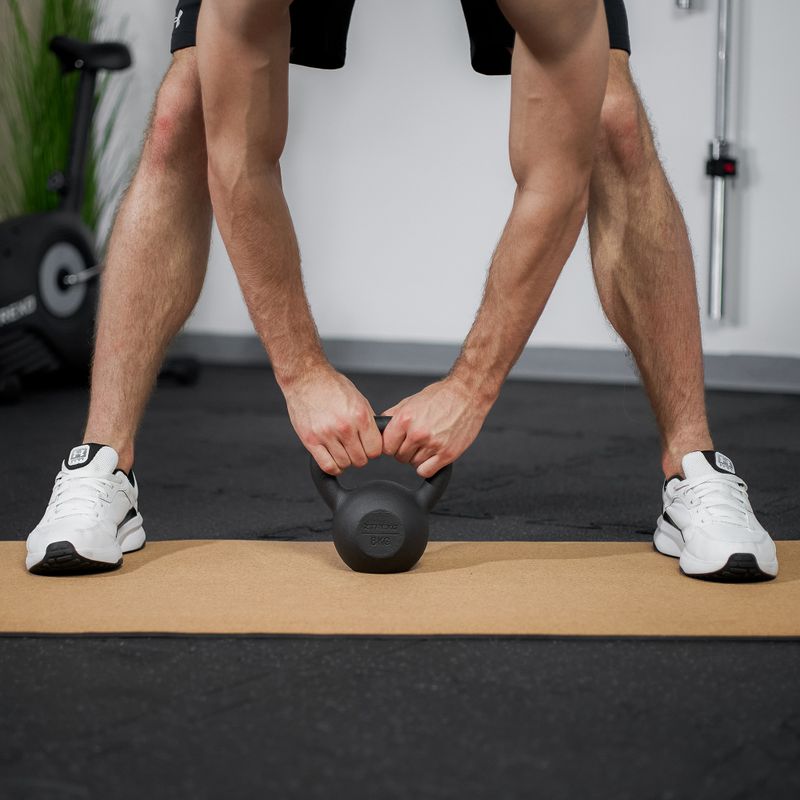 Kettlebell Litinový TREXO 8kg black 4