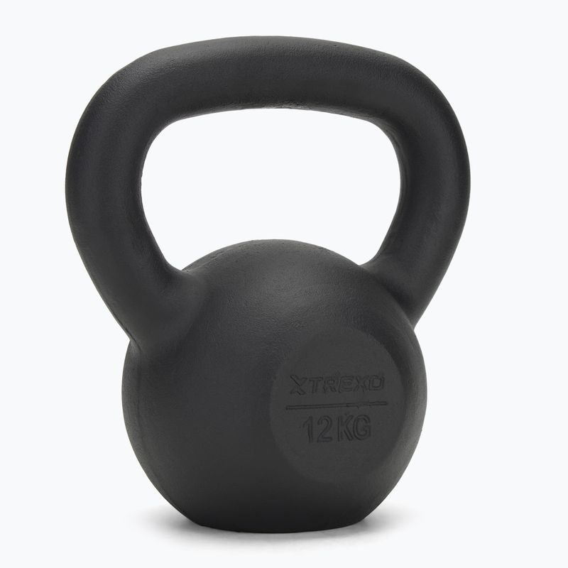 Kettlebell Litinový TREXO 12kg black