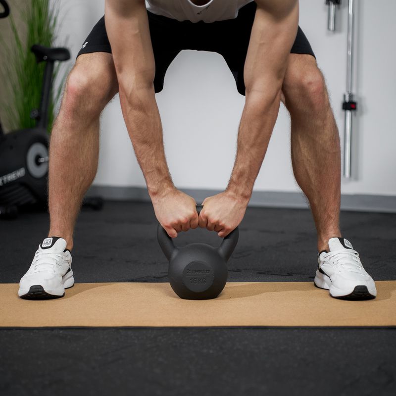 Kettlebell Litinový TREXO 16kg black 4