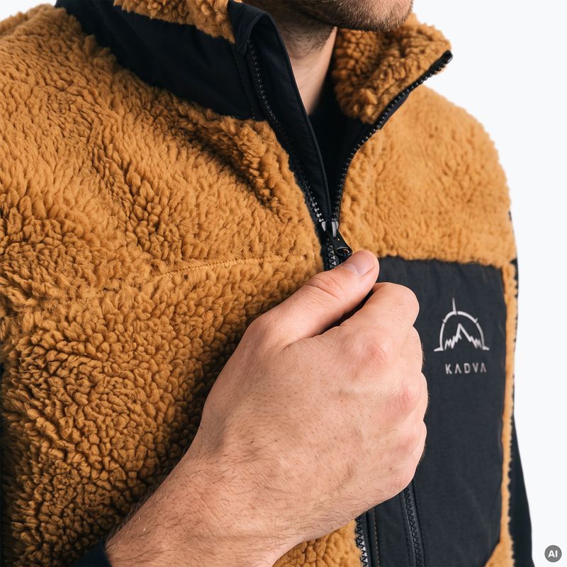 Pánský bezrukávník KADVA RODVIK VEST hnědý 6