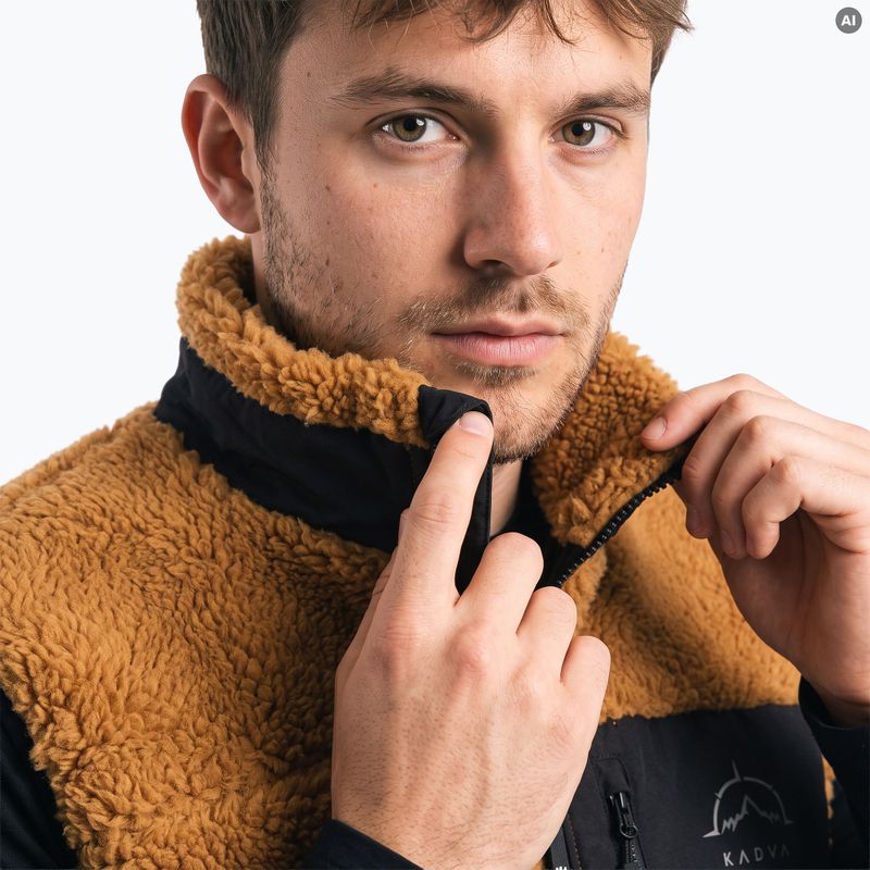 Pánský bezrukávník KADVA RODVIK VEST hnědý 7