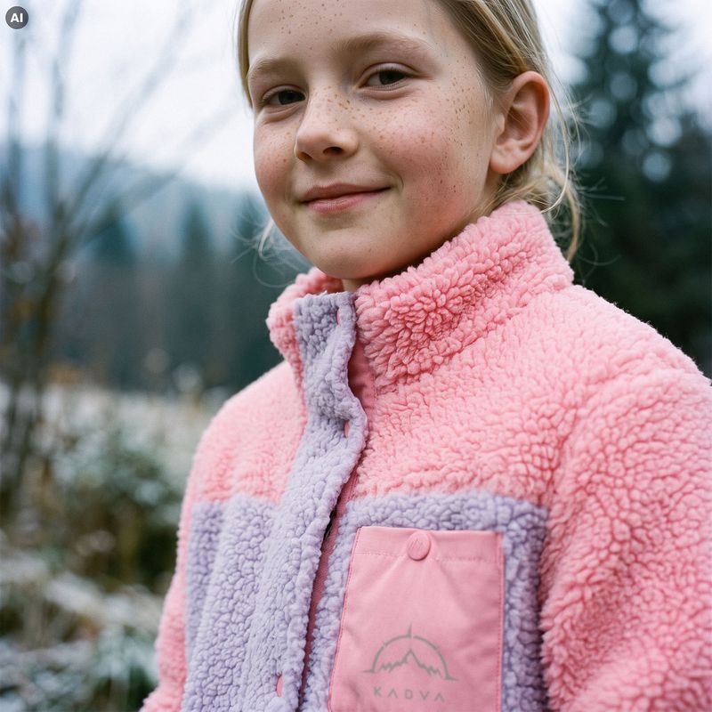 Dětská fleecová mikina KADVA Rodvik JRG růžová 12