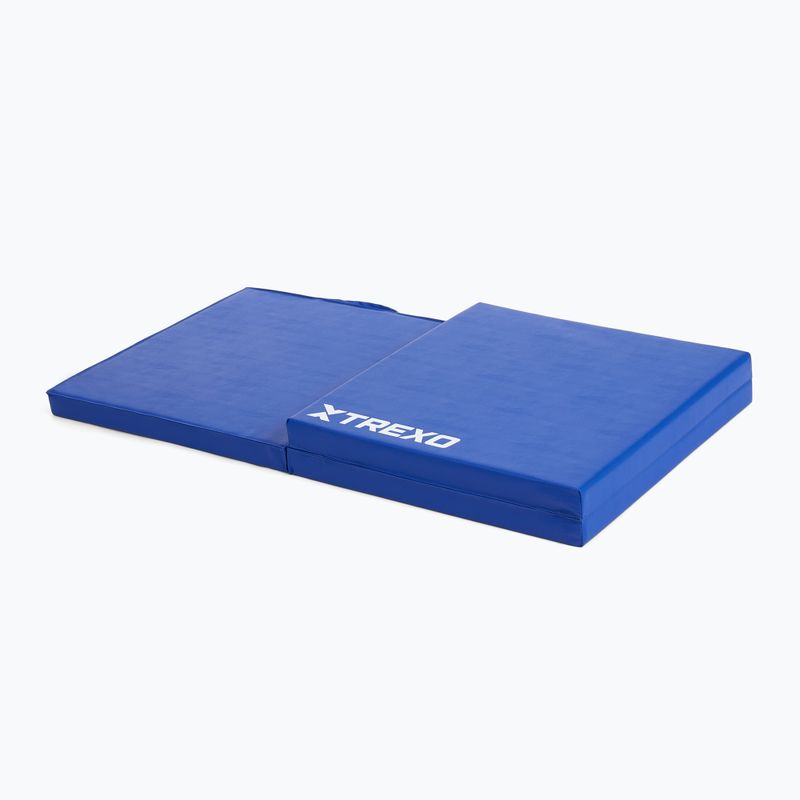 Skládací gymnastická matrace TREXO 180 x 60 x 5 cm blue 3