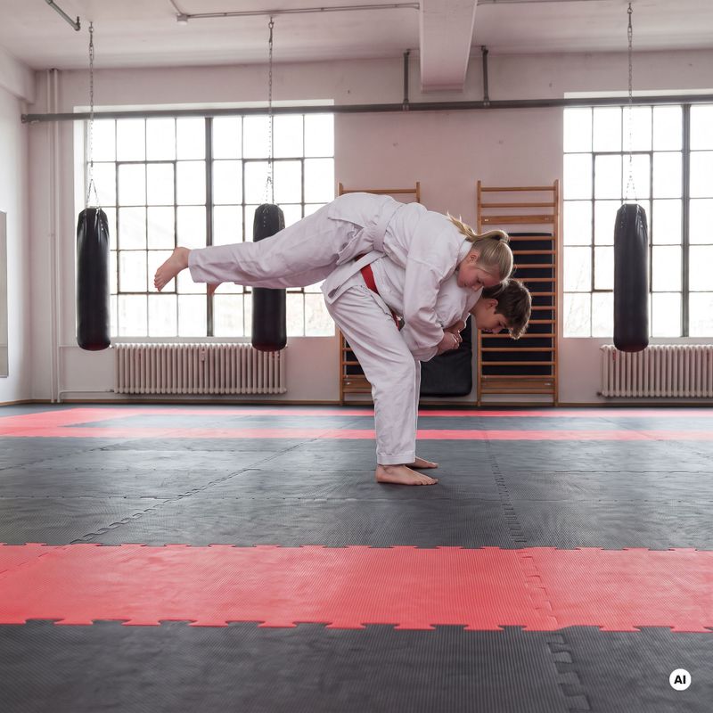 Podložka Hook Fighting Puzzle Tatami blue 3