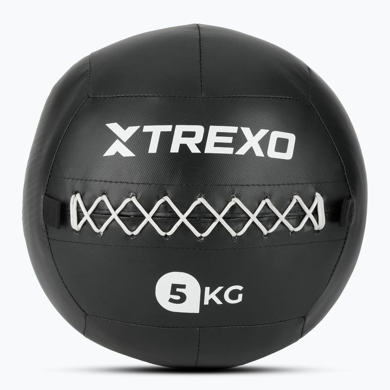 Posilovací míč TREXO Wall Ball 5 kg black