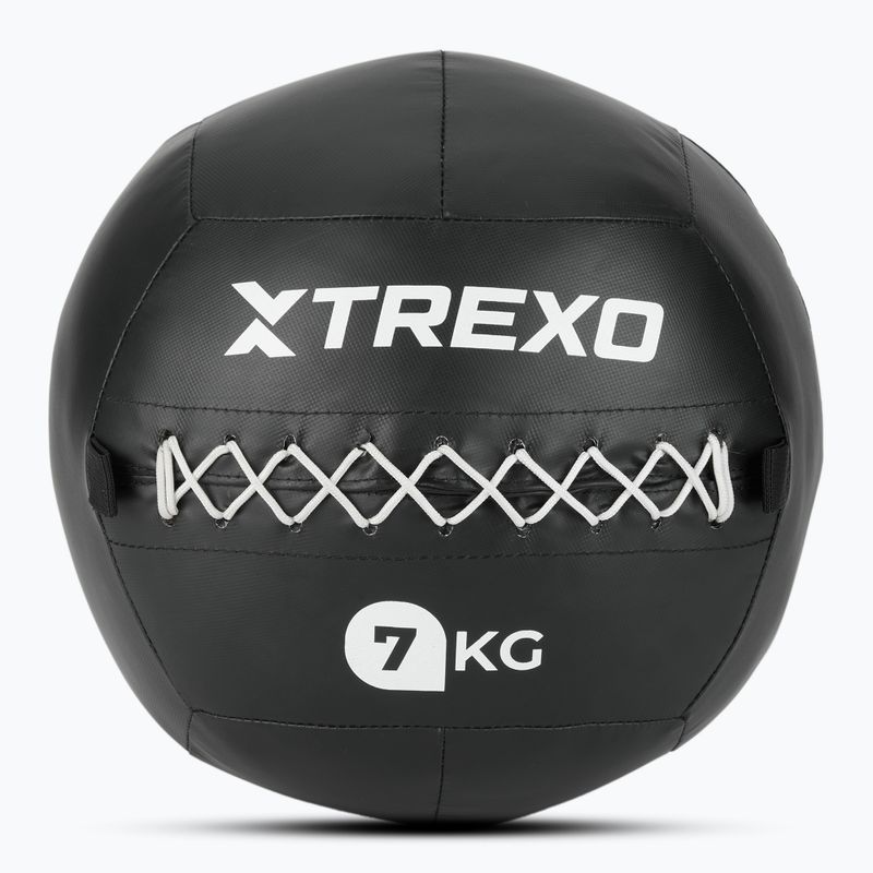 Posilovací míč  TREXO Wall Ball 7 kg black