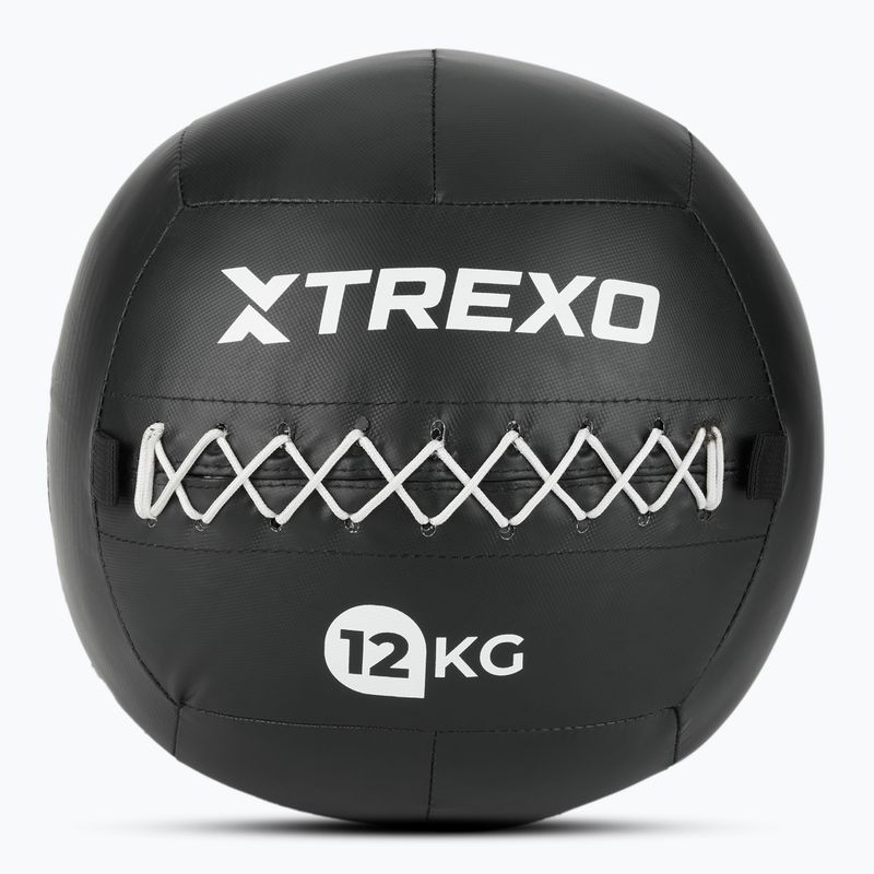 Posilovací míč  TREXO Wall Ball 12 kg black